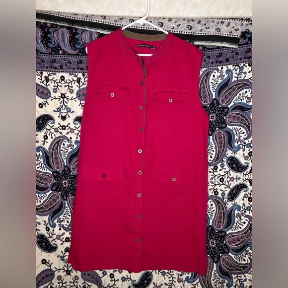 Gudrun Sjoden | Dresses | Gudrun Sjoden Linen Button Dress | Poshmark